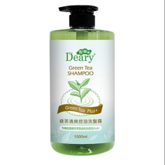 Dầu gội đầu kiểm soát chất nhờn - Trà Xanh Deary Taiwan 1000ml - Leviter Natural