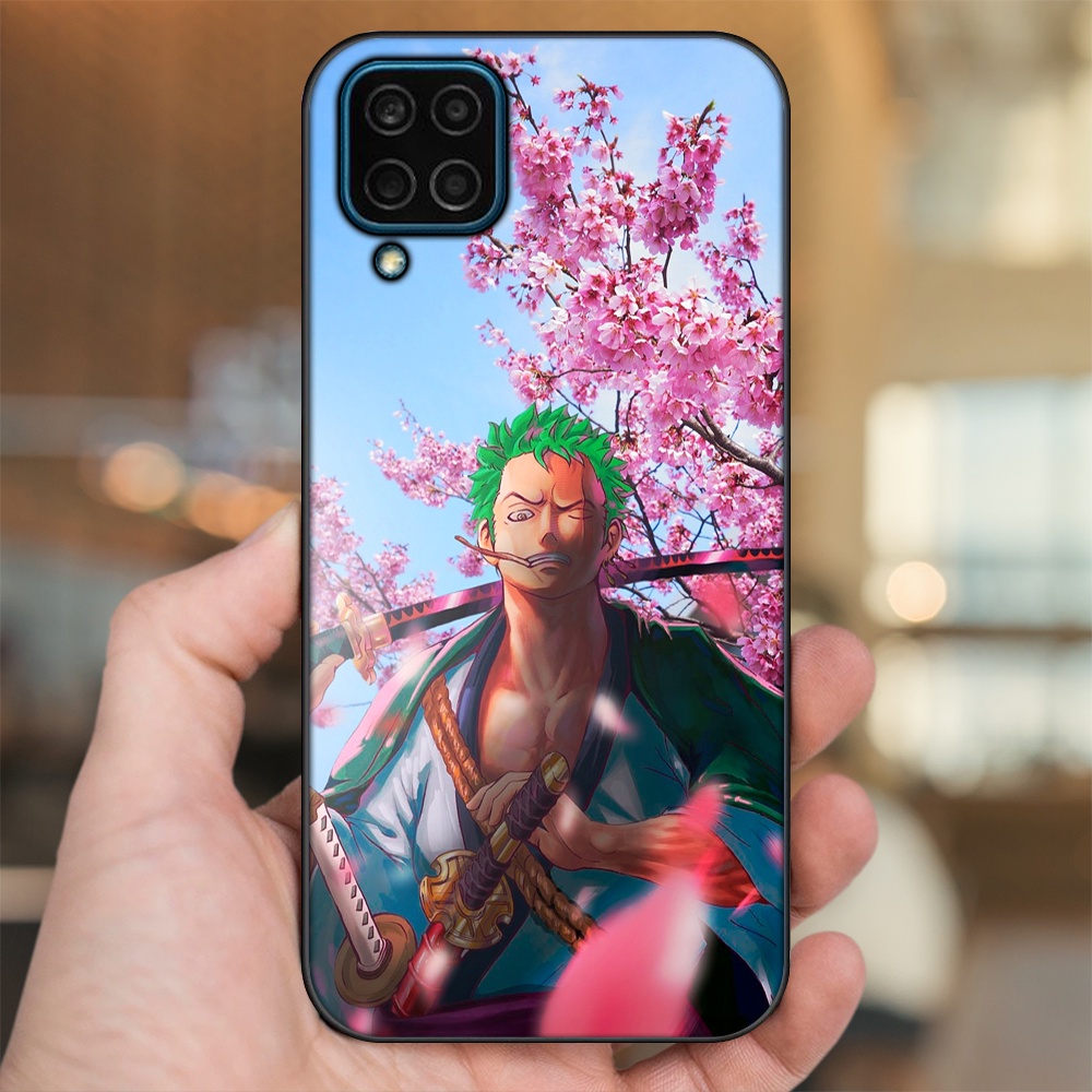 Ốp lưng Samsung M32, M33, M53, M62 viền đen in hình Zoro One Piece