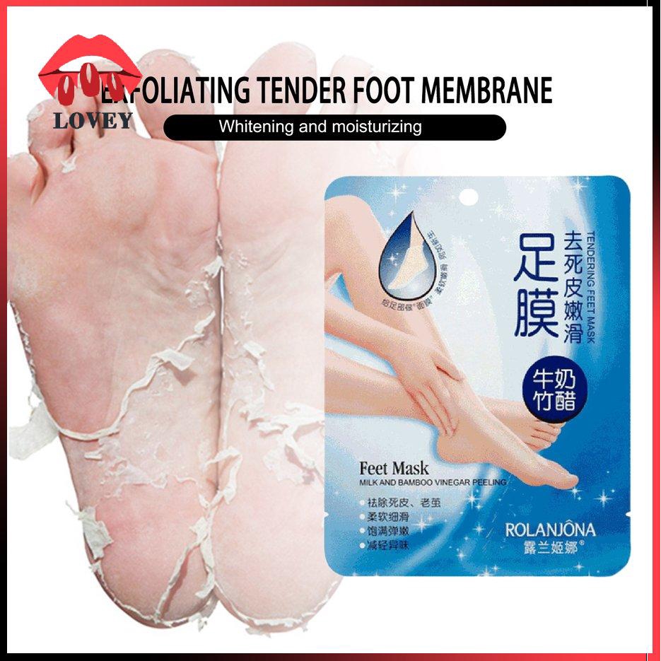 1 Cặp Mặt Nạ Chân Chiết Xuất Thực Vật Tẩy Tế Bào Chết Chăm Sóc Da 0528/1 cặp mặt nạ chân Rolanjona chiết xuất sữa làm mềm và tẩy da chết cho chân