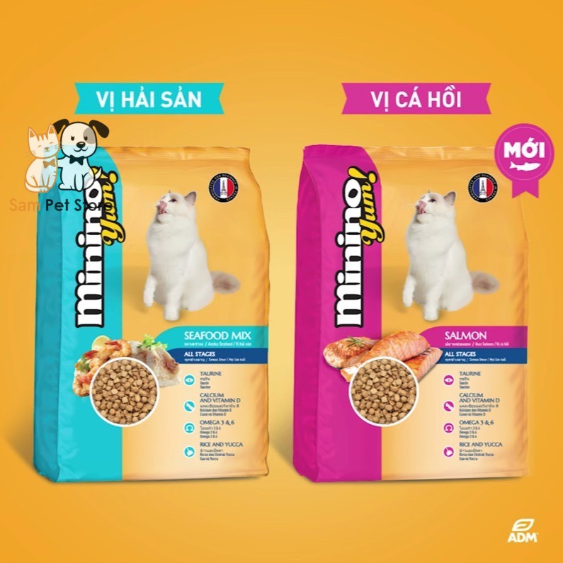 Thức ăn hạt cho mèo Minino Yum 350g