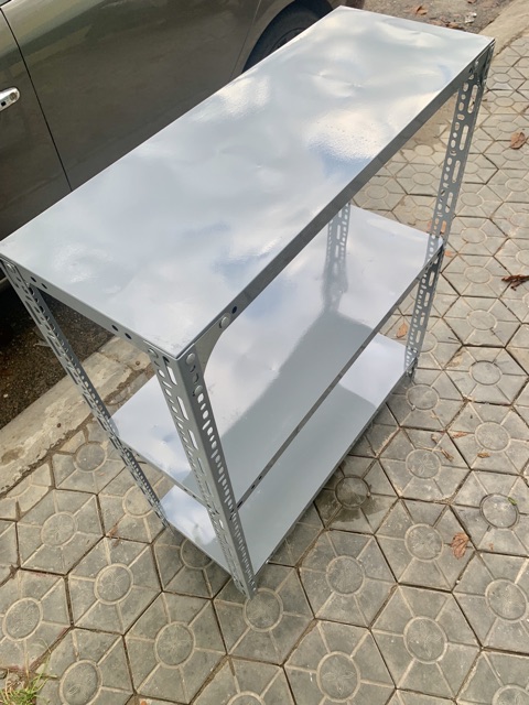 Kệ sắt v lỗ 3 tầng dài 100 rộng 30 cao 100cm