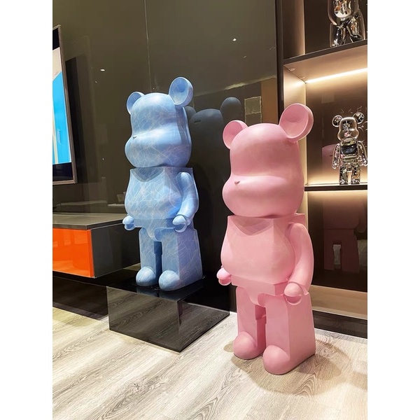 Tượng be@rbrick sóng nước màu pastel sz 80cm