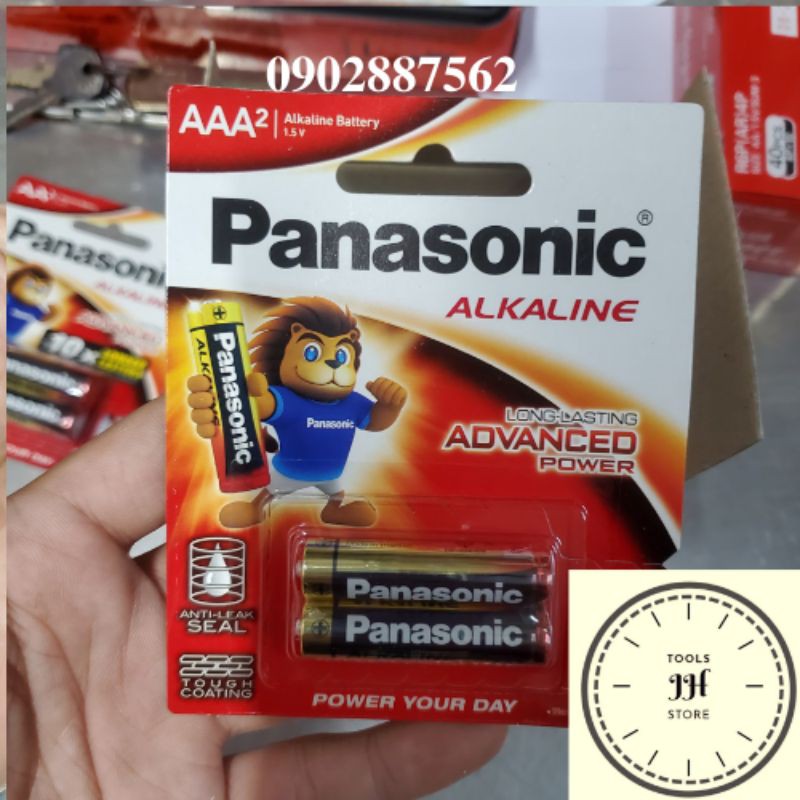 viên pin Panasonic Alkaline  1 vỉ 2 viên (AA, AAA)