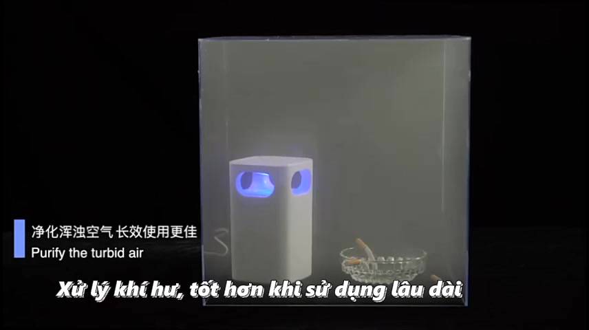 Máy lọc không khí miniđể bàn lọc bụi mịn có led UV khử khuẩn khử mùi trong phòng Air Purifier - CN33 | BigBuy360 - bigbuy360.vn