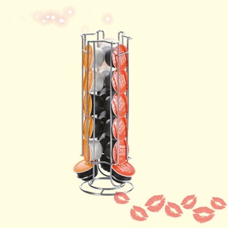 【In stock】 Revolving Rotating Coffee Pod Capsule Holder Tower Stand Rack