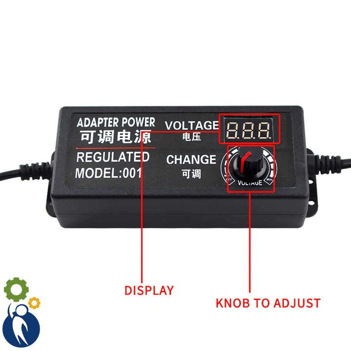 Adapter Điều Chỉnh Điện Áp 9.3-24V 3A Có Đồng Hồ Led