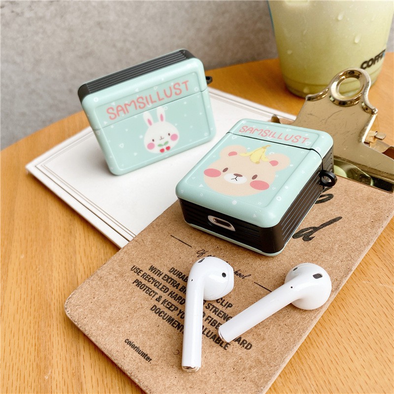 Case Airpods Gấu Xanh cho AirPods 1/2/Pro - airpod case