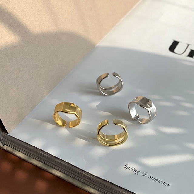 Nhẫn đeo tay làm từ kim loại phong cách retro thời trang nữ