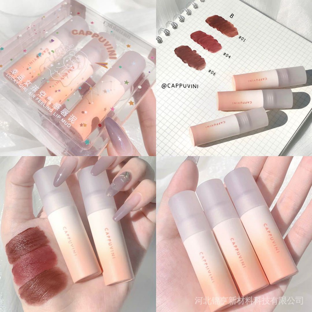 Bộ Ba Son Môi Màu Lì Lâu Trôi Làm Trắng