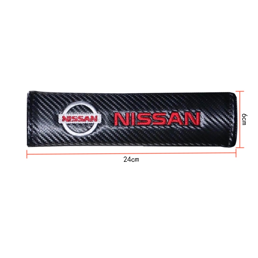 GTIOATO Sợi Carbon BọC DâY An ToàN Xe HơI ChốT CàI DâY An ToàN Xe Ô Tô Đệm Bọc Dây Đai An Toàn Xe Hơi DâY Đai An ToàN Ô Tô Phụ KiệN Ô Tô Cho Nissan X Trail Almera Sunny GTR Navara Teana Note Terra JUKE Kicks Serena ALTIMA Leaf NV200