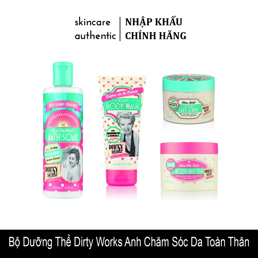 Dưỡng Thể Dirty Works Anh Chăm Sóc Da Toàn Thân