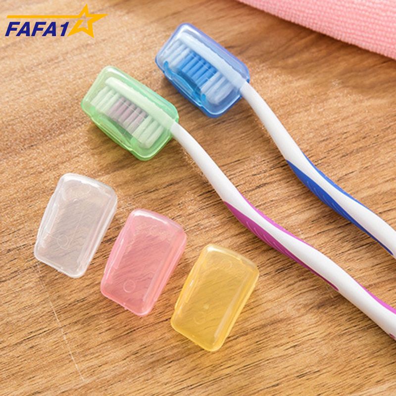 Set 5 đầu bọc bảo vệ bàn chải đánh răng nhiều màu sắc mang đi du lịch tiện lợi