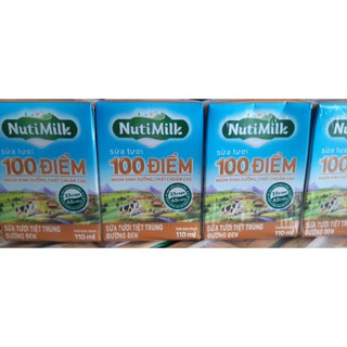 Sữa tươi tiệt trùng đường đen 110ml