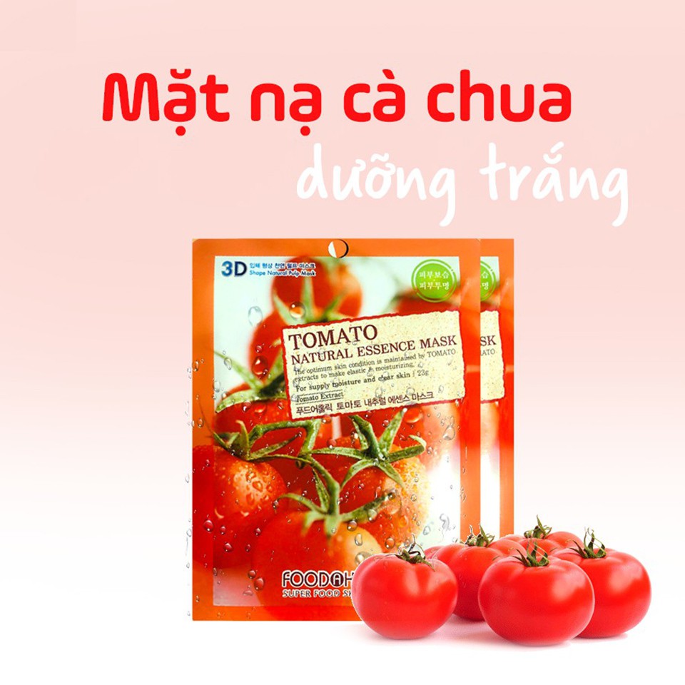 Mặt nạ 3D Foodaholic Natural Essence Mask 23ml dưỡng da cấp ẩm Hàn Quốc