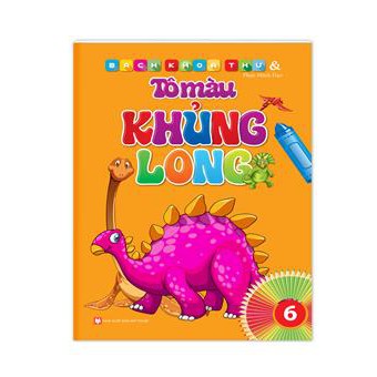 Sách - Bách khoa thư và tô màu khủng long 6