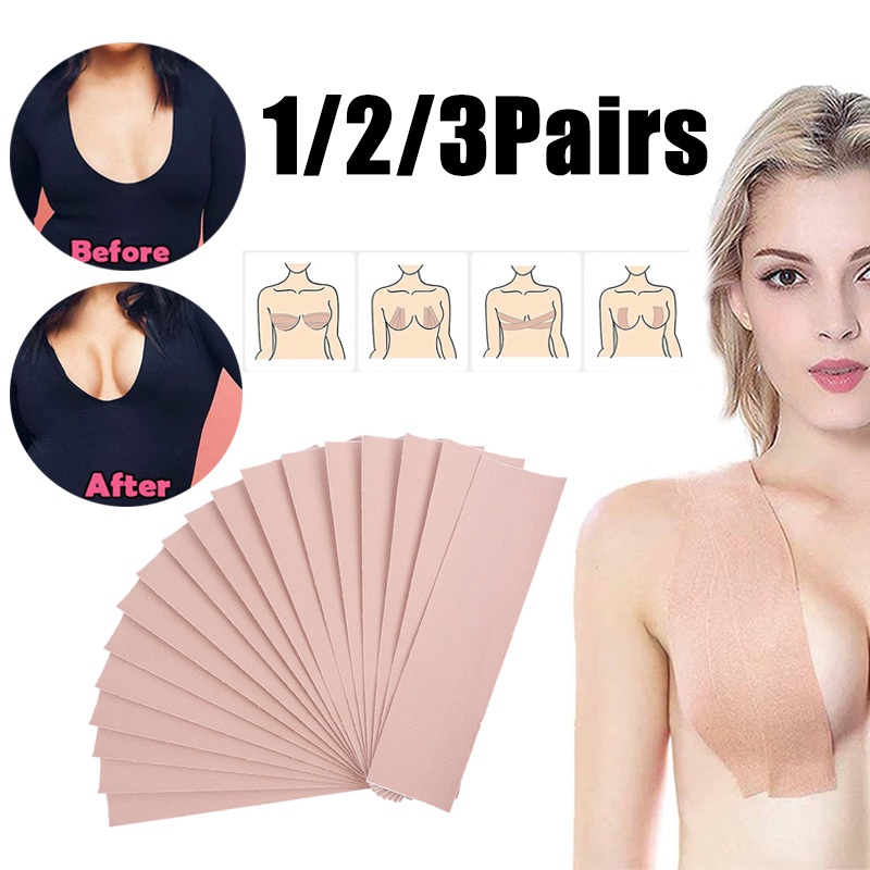 Set 1/2/3 Cặp Miếng Dán Nâng Ngực Tàng Hình Dành Cho Nữ