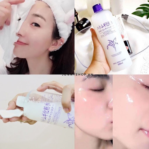 Toner Nước Hoa Hồng Cho Da Mụn Ý Dĩ Naturie Skin Conditioner Lotion Nhật Bản 500ml (No.1 Cosme)