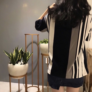 Daisy Stripes Polo - Áo Polo