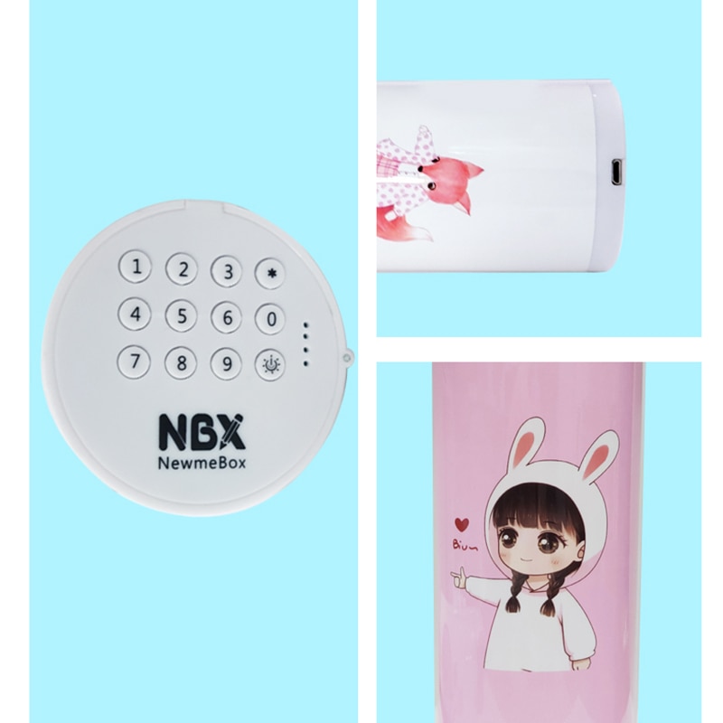 Túi Đựng Bút Khóa Mật Khẩu Họa Tiết Hoạt Hình Newmebox St8