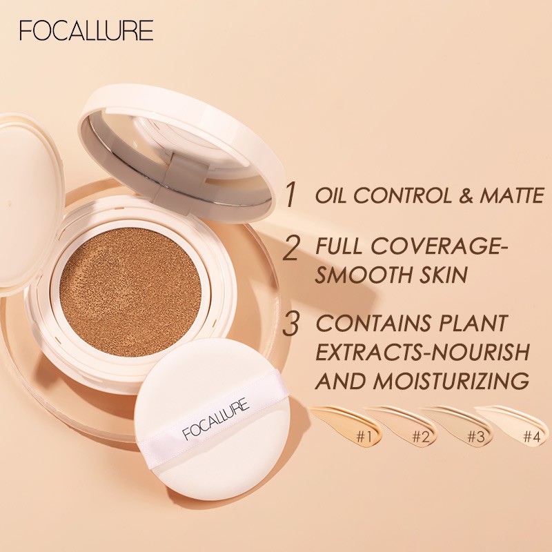 FOCALLURE (Hàng Mới Về) Kem Nền Bb Dạng Lỏng Dưỡng Ẩm Kiểm Soát Dầu Chống Nước Tiện Dụng