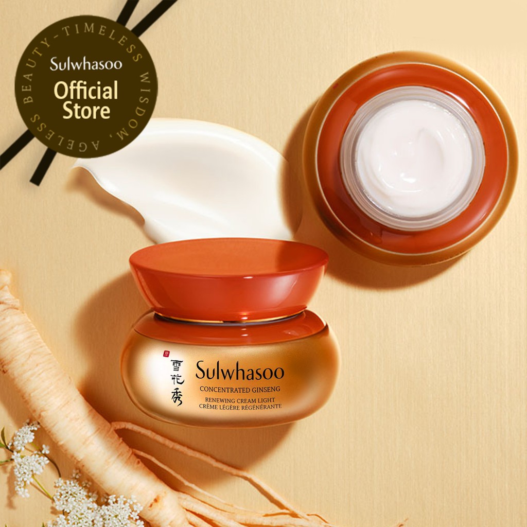 [Mã FMCGMALL -8% đơn 250K] Kem dưỡng Nhân Sâm ngừa lão hóa Sulwhasoo ConcentratedGinsengRenewingCreamLightEx 60ml