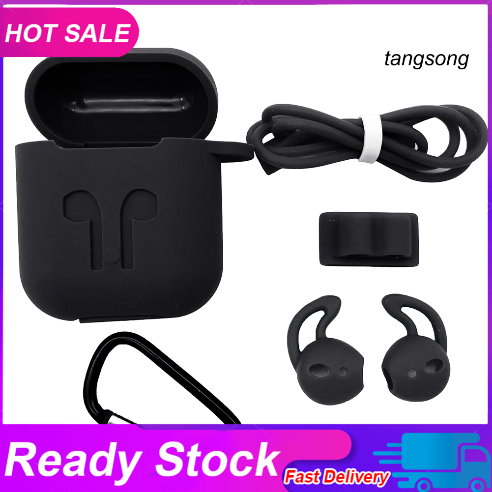 Set 5 Nút Silicone Bọc Tai Nghe Chống Mất Cho Airpods 1 / 2