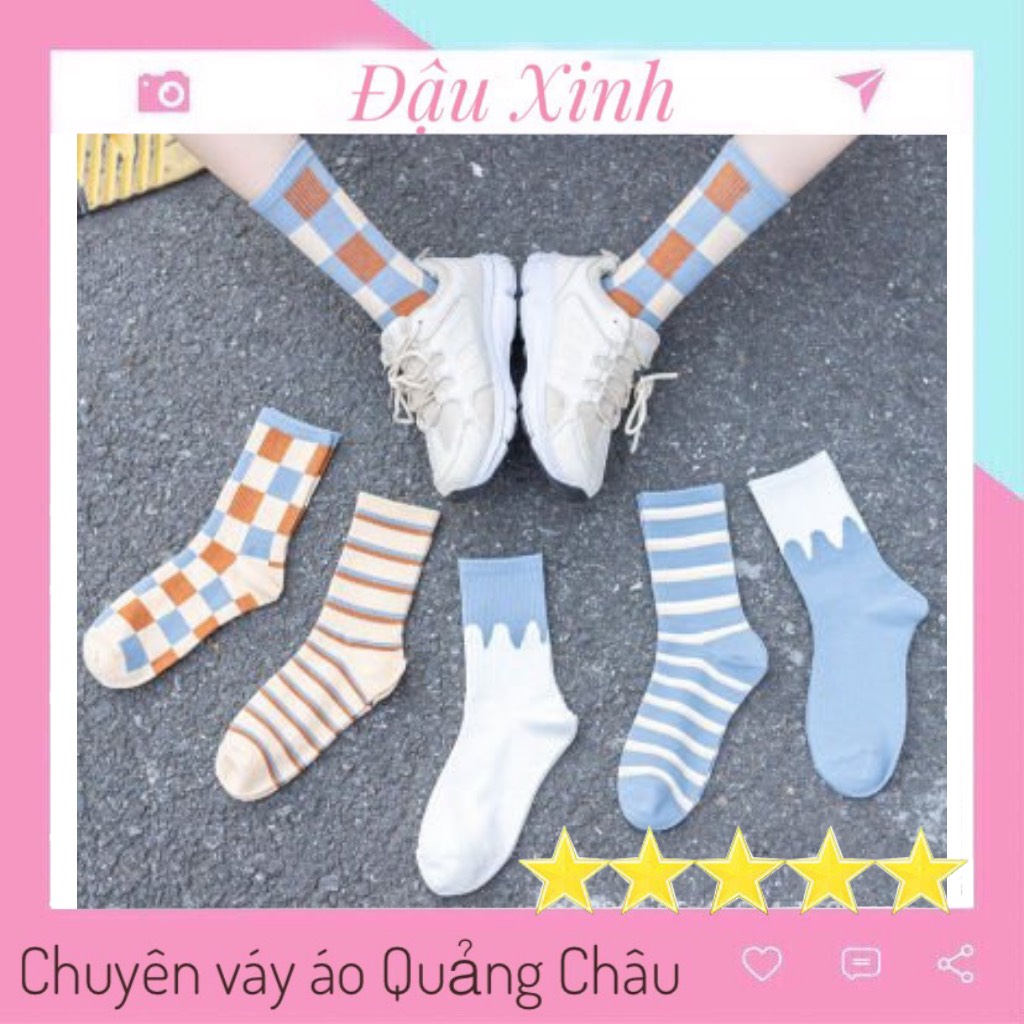 Tất - Vớ cổ cao Unisex thời trang phong cách Hàn Quốc - 501