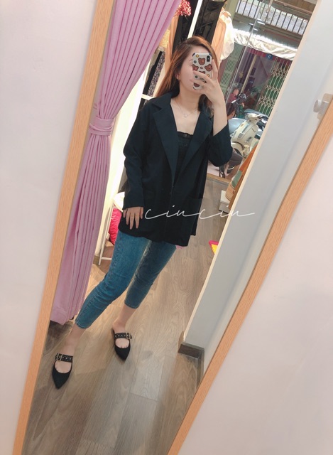 Áo Blazer Cổ Vest Hai Túi ?🍃 | BigBuy360 - bigbuy360.vn