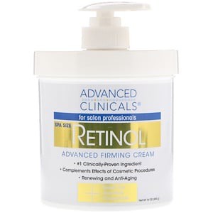 KEM DƯỠNG CHỐNG LÃO HÓA GIẢM VIÊM NANG LÔNG Advanced Clinicals, Retinol, Advanced Firming Cream, 16 oz