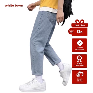 Quần jean nam baggy ống rộng chất bò 100% cao cấp