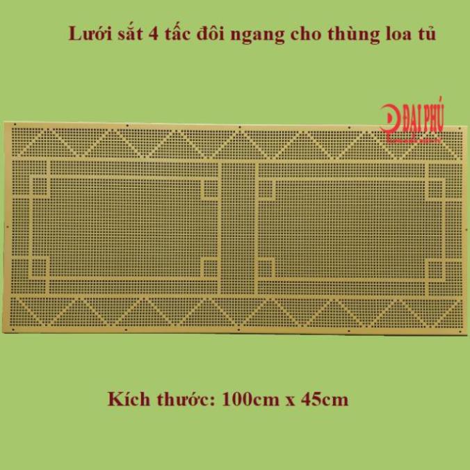 Lưới sắt Loa kéo 4 tấc đôi loa tủ ngang kèm theo ốc lục giác