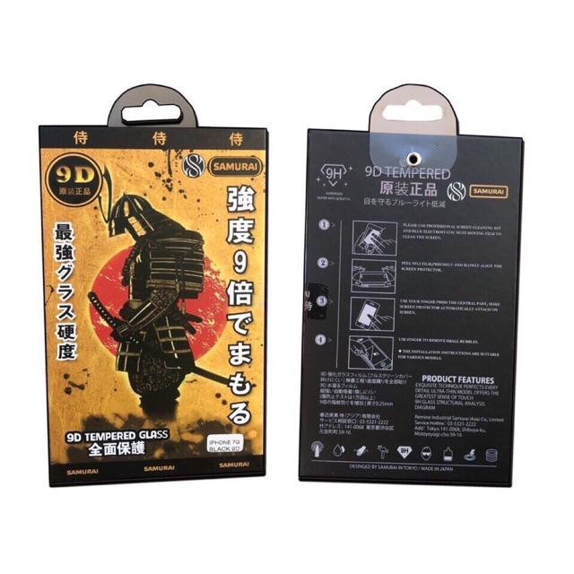 Kính Cường Lực 9D Samurai Chính Hãng Số 1 Nhật Bản