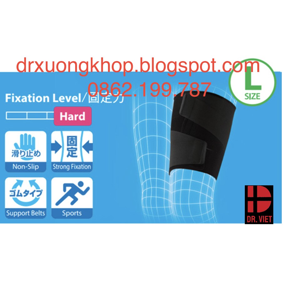 Đai nẹp đùi GT Thigh cross size L - Hỗ trợ và bảo vệ cơ đùi trong quá trình vận động- Sản xuất chính hãng tại Nhật Bản