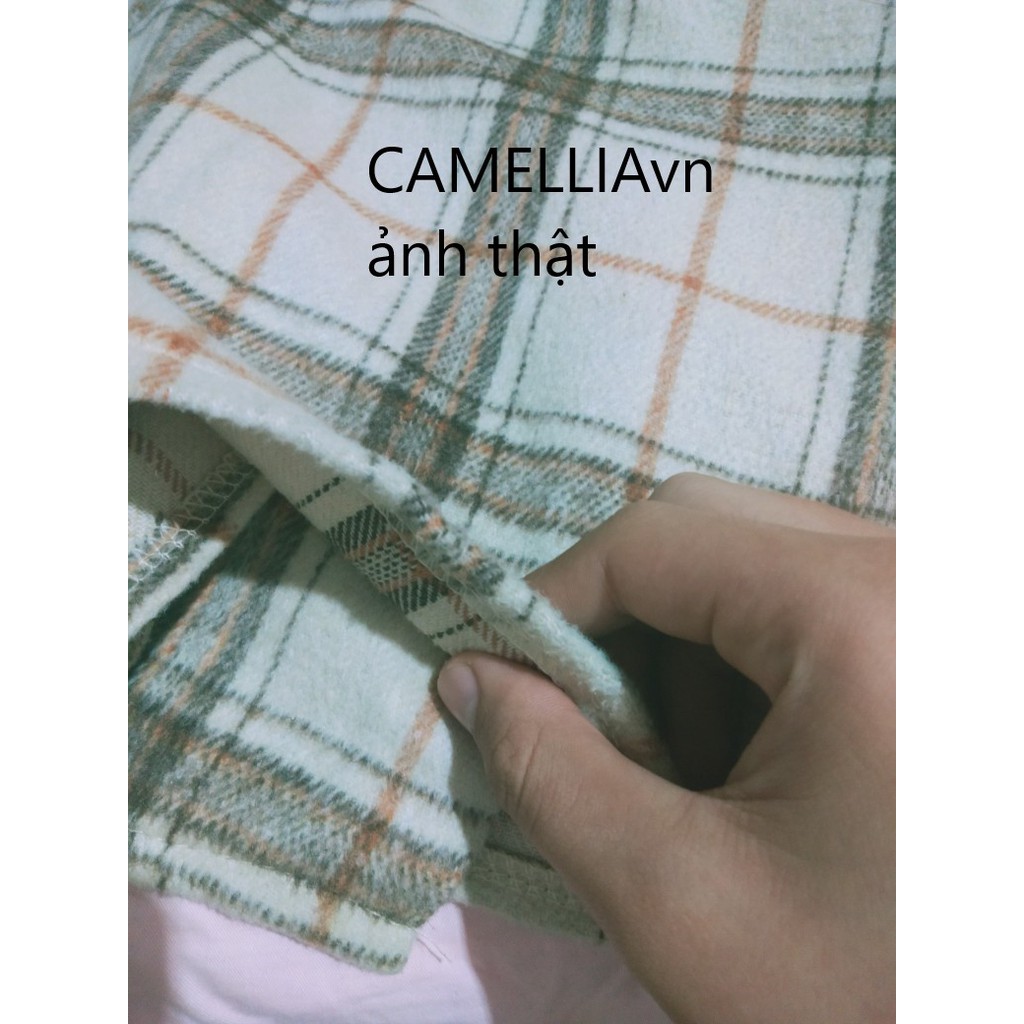 Kumivn order chân váy dạ kẻ lưng cao dáng dài suông kiểu MORAN ulzzang Hàn Quốc | BigBuy360 - bigbuy360.vn