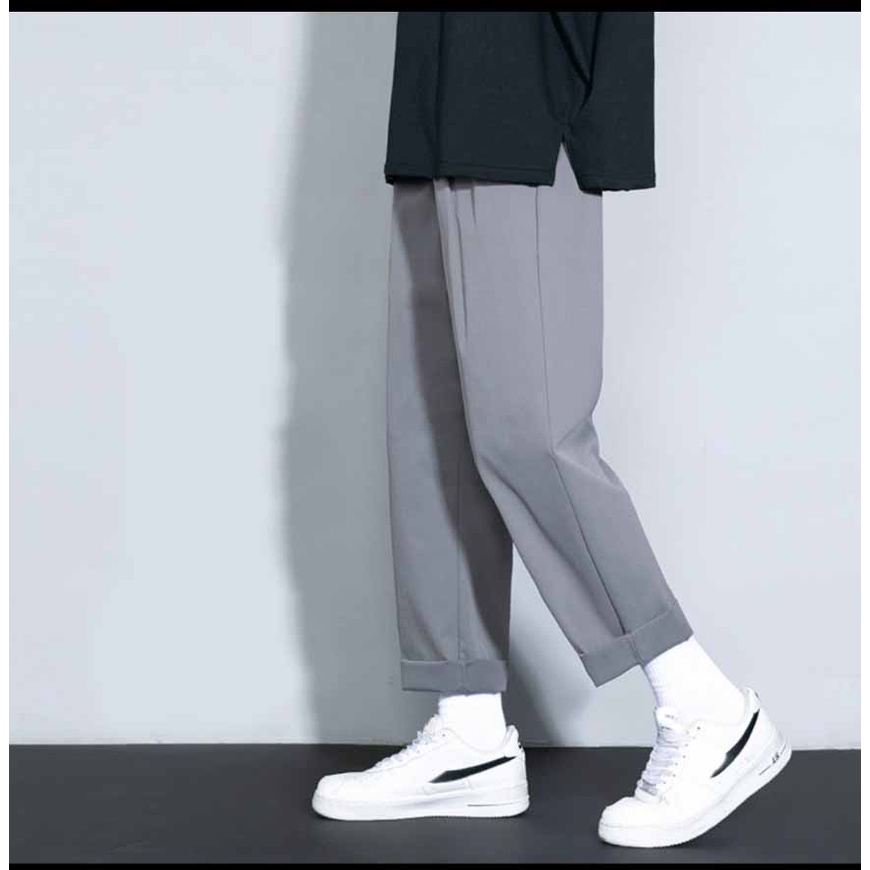 Quần Baggy Nam Ống Rộng Nam Nữ - Quần kaki Nam Màu Kem Dáng Xuông Form Chuẩn Hàn Quốc Q0060