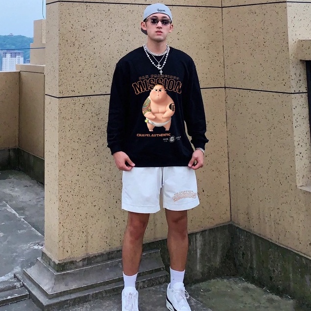 Áo hoodie Form rộng - BN Store - Áo khoác nỉ Unisex nam nữ in hình bé bự, màu đen