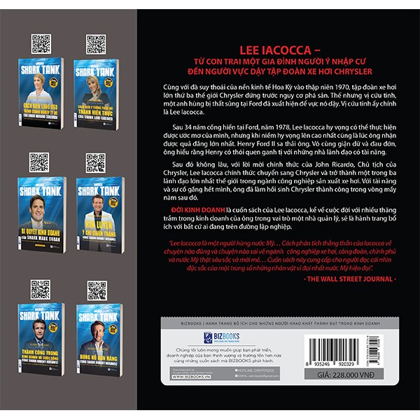 Sách - Iacocca: Đời Kinh Doanh – Bí mật Phía Sau Thành Công Của Ông Trùm Xe Hơi Nước Mỹ