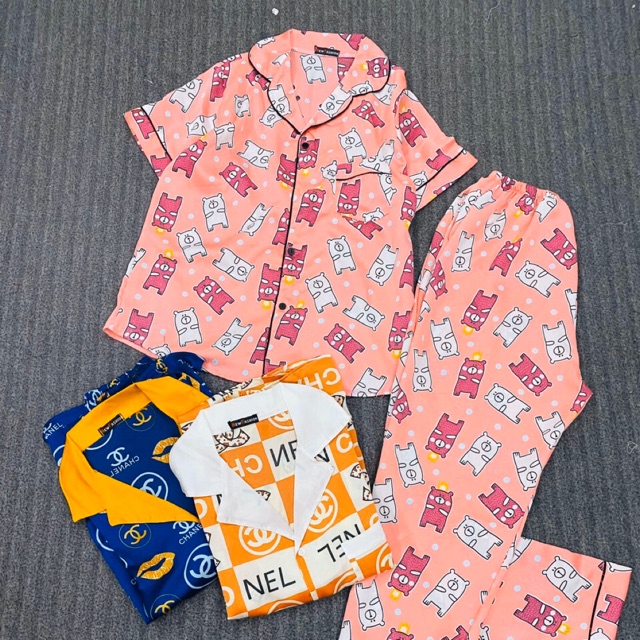 Đồ bộ lụa satin shopeelive 555k