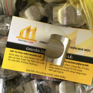 Gù nhôm bóng (tay nắm tủ)