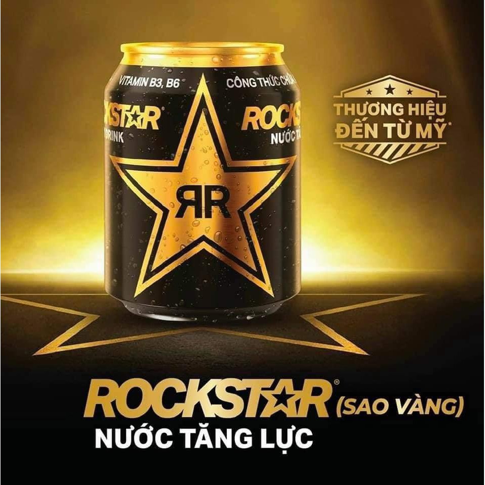Nước tăng lực Rockstar Sao Vàng Thùng 24 lon 250ml