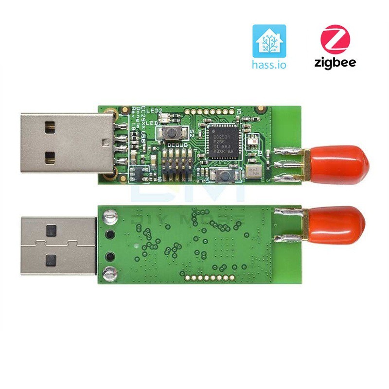 USB CC2531 Flash Zigbee2MQTT Kết Nối Zigbee 3.0 Có Anten  ZHA Hass
