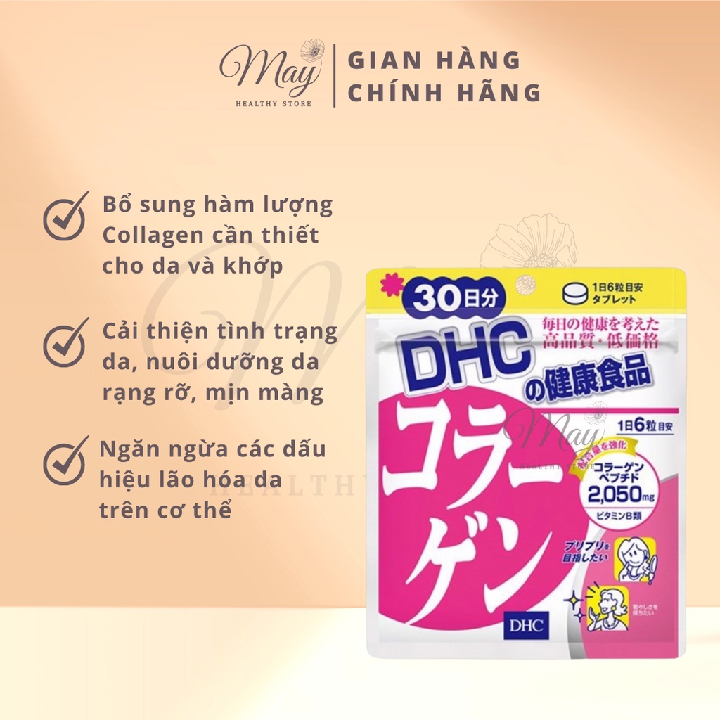 Viên Uống DHC Collagen Chống Lão Hóa Da 30 Ngày (Gói 180 Viên)