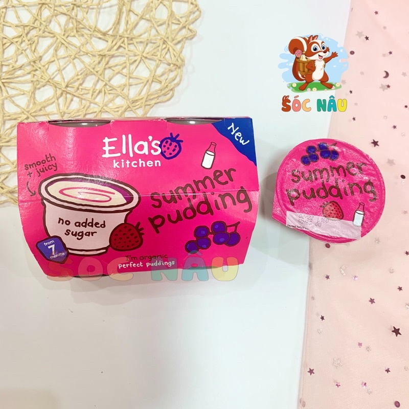 Váng Sữa Ella, Pudding Ella’s Kitchen Hữu Cơ Ngon Nhất Anh Quốc. Date 7,8,9-2022