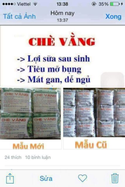 Combo 3 bịch Chè vằng túi lọc