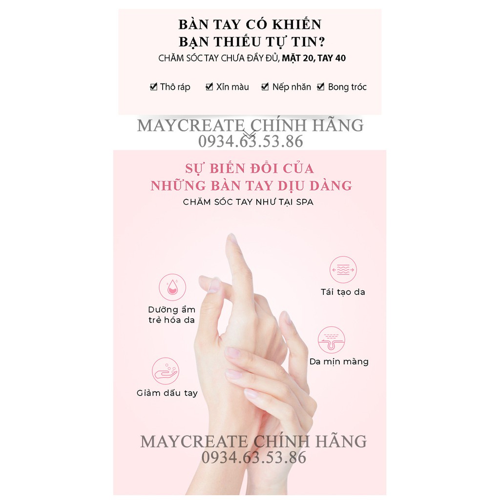 Kem Dưỡng Da Tay Maycreate Chính Hãng Hand Cream Hàng Nội Địa Trung MKDT1