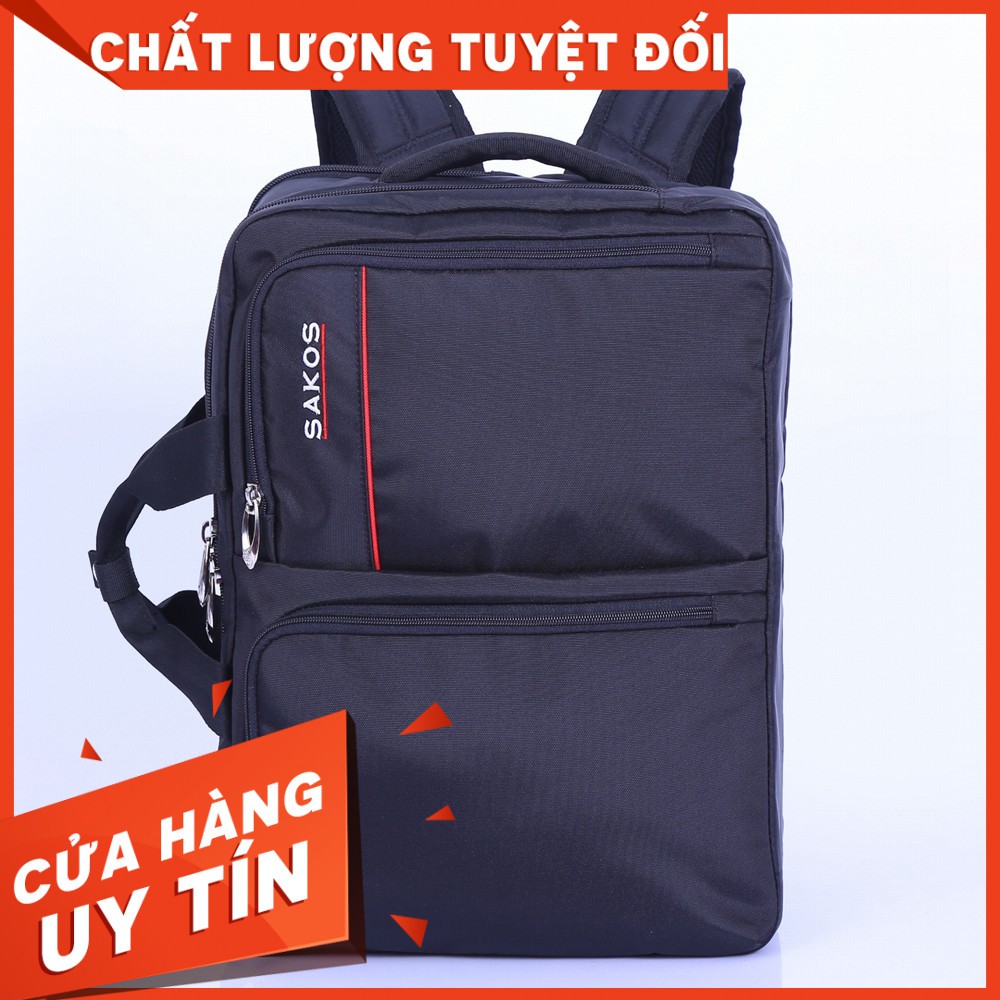 "HOT SALE" Cặp đa năng SAKOS FLASH 22 (Đen đỏ)