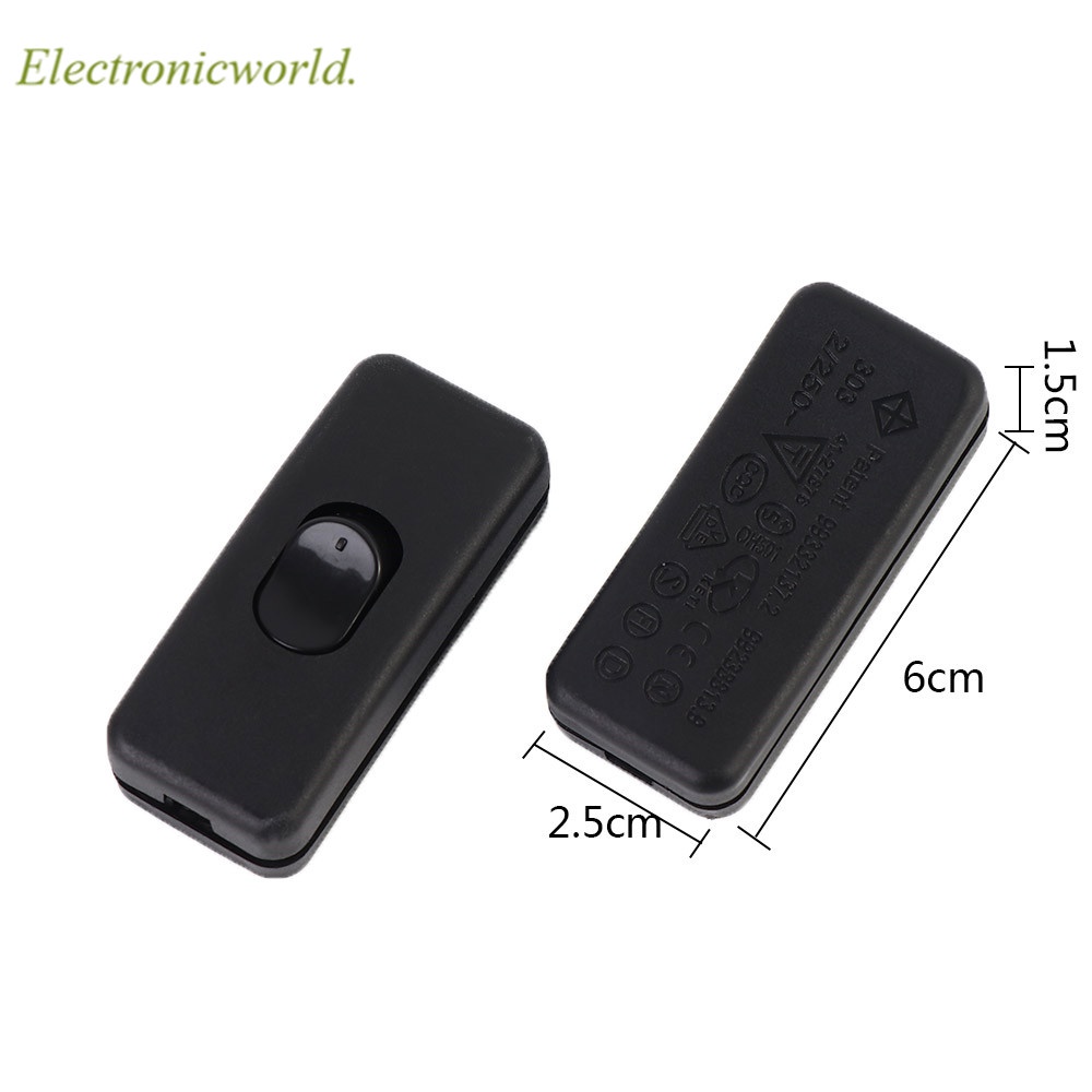 Set 5 công tắc bật/ tắt màu đen dành cho đèn bàn