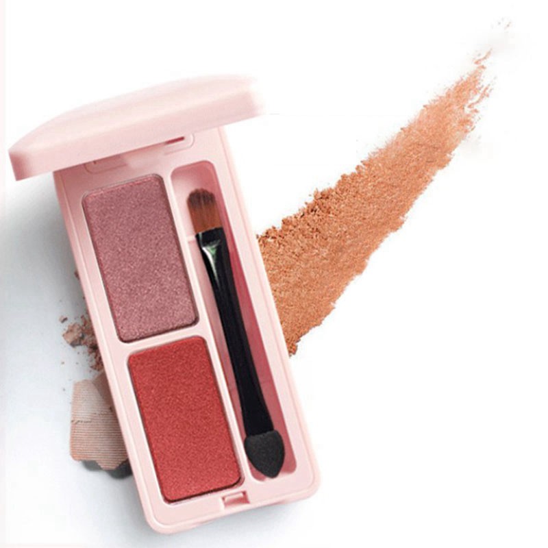 (Hàng Mới Về) Bảng Phấn Mắt Minshzee 2 Màu Lì Và Ánh Ngọc Trai 01 | BigBuy360 - bigbuy360.vn