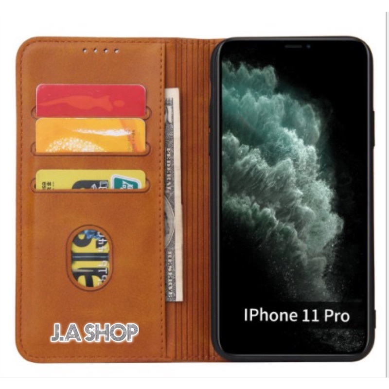 Bao Da cho iPhone Kèm Ví và 3 Ngăn Đựng Thẻ, Nắp Đậy Có Nam Châm Xịn Xò, Hàng Chất Lượng Cao, Bao Da Gập