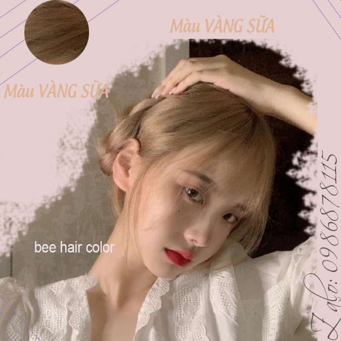 Thuốc nhuộm tóc màu VÀNG SỮA không tẩy | Bee haircolor, Beehaircolor